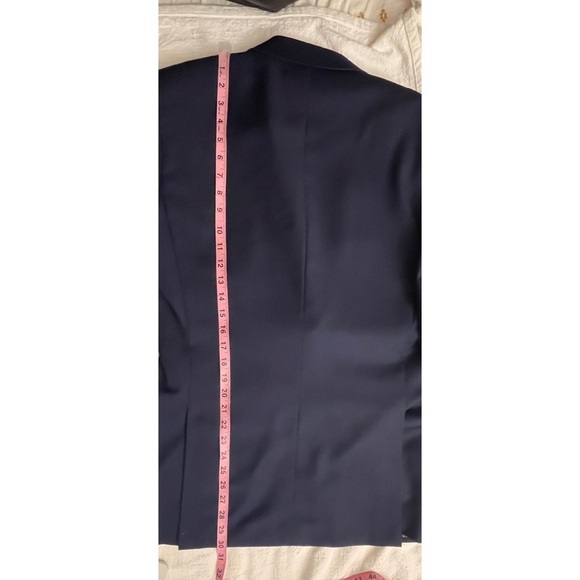 Classic Indichino Custom Navy Blue Men's Blazer - Picture 16 of 16